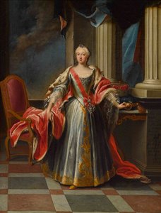 Portrét Marie Anny Sofie Saské 1728-1797, bavorská kurfiřta.