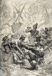 Egyptská expedice: Zničení Orientu v bitvě na Nilu (bitva u Aboukiru) v srpnu 1798 (bitva v zátoce Aboukir: zničení L