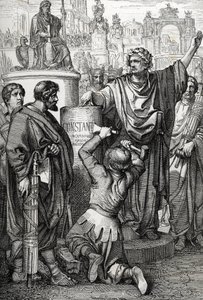 Založení Konstantinopole císařem Konstantinopolem velkým, který přenesl hlavní město císařství do Byzance, kterou přejmenoval na Konstantinopol od Peter Johann Nepomuck Geiger