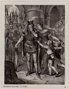 Jan Slepý, český král (rytina) od Peter Johann Nepomuk Geiger