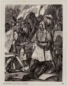 Jan Slepý, český král (rytina) od Peter Johann Nepomuk Geiger
