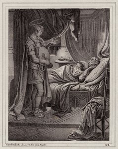 Valeriina vize svatého Floriána (rytina) od Peter Johann Nepomuk Geiger