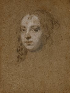 Portrét hlavy dámy, od Peter Lely