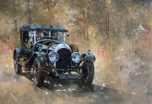 3litrový Bentley v Cottesbrooke (olej na plátně) od Peter Miller