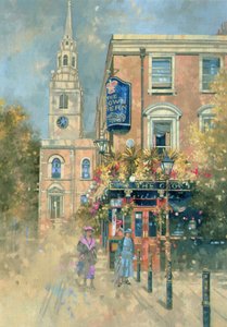 Crown Tavern, Clerkenwell, 2000 (olej na plátně) od Peter Miller