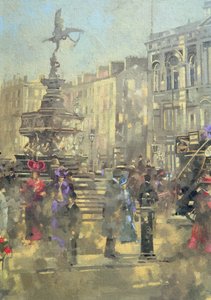 Piccadilly Circus kolem roku 1890 od Peter Miller