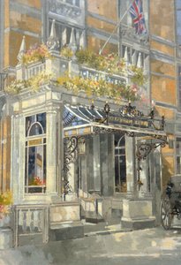 The Connaught Hotel, Londýn (olej na plátně) od Peter Miller