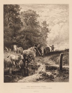 Vracející se stádo, c. 1885.