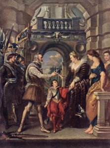 Francouzský král Jindřich IV s Marií de 