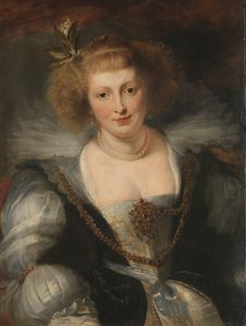 Portrét Heleny Fourmentové (1614-1673), umělcovy druhé manželky, kolem roku 1650 (olej na panelu)