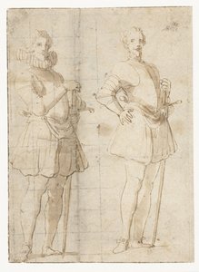 Dvě studie stálého důstojníka od Peter Paul Rubens (possibly)