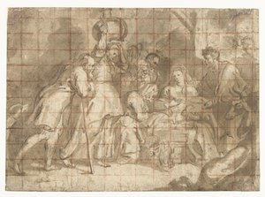 Klanění pastýřů od Peter Paul Rubens (school of)