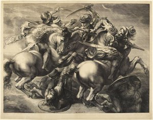 Bitva u Anghiari od Peter Paul Rubens