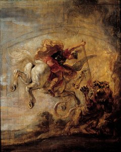 Bellerophon šplhá na Pegase prostřednictvím svého kopí chiméra Obraz od Pierra Paula (Pierre-Paul) Rubense (nebo Peter Paul nebo Petrus Paulus) (1577-1640) od Peter Paul Rubens