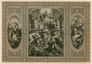 Strop banketního domu ve Whitehallu od Peter Paul Rubens