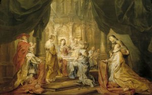 Svatý. Ildefonso obdrží ornát od Peter Paul Rubens