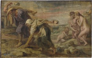 Deucalion a Pyrrha, asi 1636 od Peter Paul Rubens