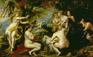 Diana a Callisto, kolem 1638-40 (olej na plátně) od Peter Paul Rubens