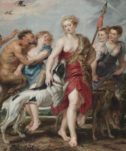 Diana a její nymfy odjíždějí na lov, kolem roku 1615 od Peter Paul Rubens