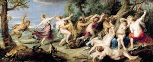 Diana a její nymfy překvapeni fauny, 1638-40