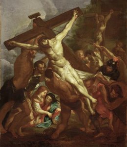 Vztyčení kříže od Peter Paul Rubens