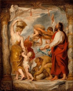 Die Mannalese. Um 1626-27 od Peter Paul Rubens