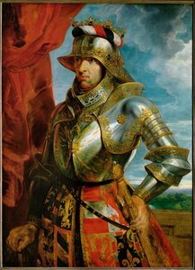 Císař Maxmilián I., asi 1618 (malba na dubovém dřevě) od Peter Paul Rubens