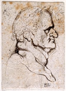 Galba, z deseti kreseb osmi z prvních dvanácti Caesarů, po medailích Giovanniho da Cavina (pero a inkoust na papíře) od Peter Paul Rubens
