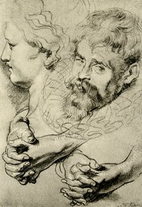 Studie hlavy a rukou od Peter Paul Rubens
