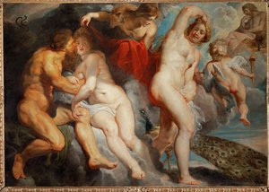 Ixion, král Lapithů, oklamaný Junonou (malba na plátně) od Peter Paul Rubens
