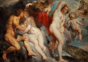 Ixion a Nephele. 1615 od Peter Paul Rubens