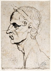 Julius Caesar, z deseti kreseb osmi z prvních dvanácti Caesarů, po medailích Giovanniho da Cavina (pero a inkoust na papíře) od Peter Paul Rubens
