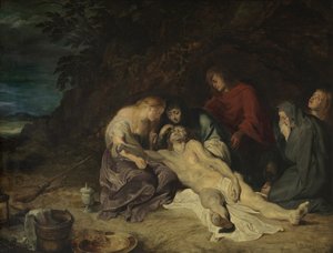 Oplakávání nad mrtvým Kristem se svatým Janem a svatými ženami od Peter Paul Rubens