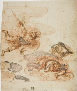 Rtuť pronásledující dvě harpyje od Peter Paul Rubens