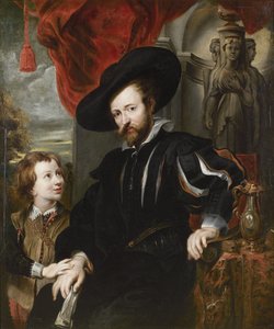 Portrét Petera Paula Rubense se synem Albertem, polovina 17. století. od Peter Paul, Rubens