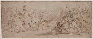Smíření Římanů a Sabinů (recto) od Peter Paul Rubens