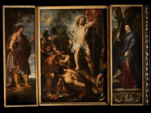 Vzkříšení Krista, kolem 1611-12 (olej na panelu) od Peter Paul Rubens