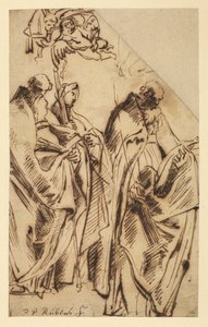 Svatý Amandus a svatá Walpurga, kolem roku 1610 od Peter Paul Rubens