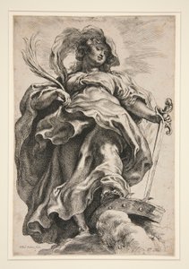 Svatá Kateřina v oblacích od Peter Paul Rubens