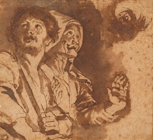 Studie k obrazu „Klanění pastýřů“ od Peter Paul Rubens