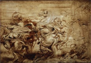 Studie na lov lvů (malba od Peter Paul Rubens