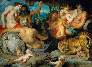 Čtyři kontinenty, asi 1615 (olej na plátně) od Peter Paul Rubens