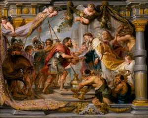 Setkání Abrahama a Melchisedeka, kolem roku 1626 od Peter Paul Rubens