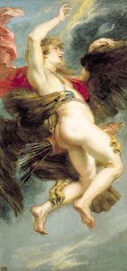 Znásilnění Ganymeda, kolem 1636-38 (olej na plátně) od Peter Paul Rubens