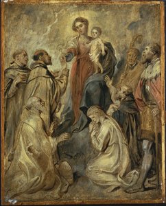 Panna a dítě růžencové od Peter Paul Rubens