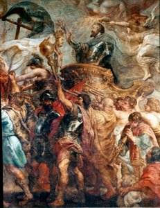 Triumfální vstup Jindřicha IV do Paříže (Detail) (olej na plátně od Peter Paul Rubens