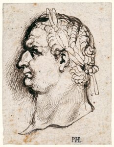 Titus, z deseti kreseb osmi z prvních dvanácti Caesarů, po medailích Giovanniho da Cavina (pero a inkoust na papíře) od Peter Paul Rubens