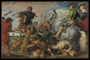 Lov na vlky a lišky od Peter Paul Rubens