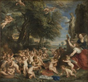 Uctívání Venuše od Peter Paul Rubens