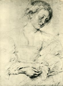 Mladá žena se založenýma rukama, 1629-1630, 1943. od Peter Paul Rubens